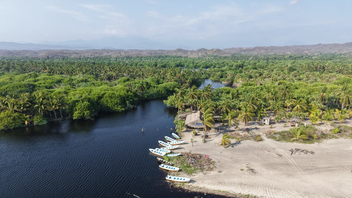 Vista aérea de paisaje natural capturada con drone - SACIFOR consultoría ambiental